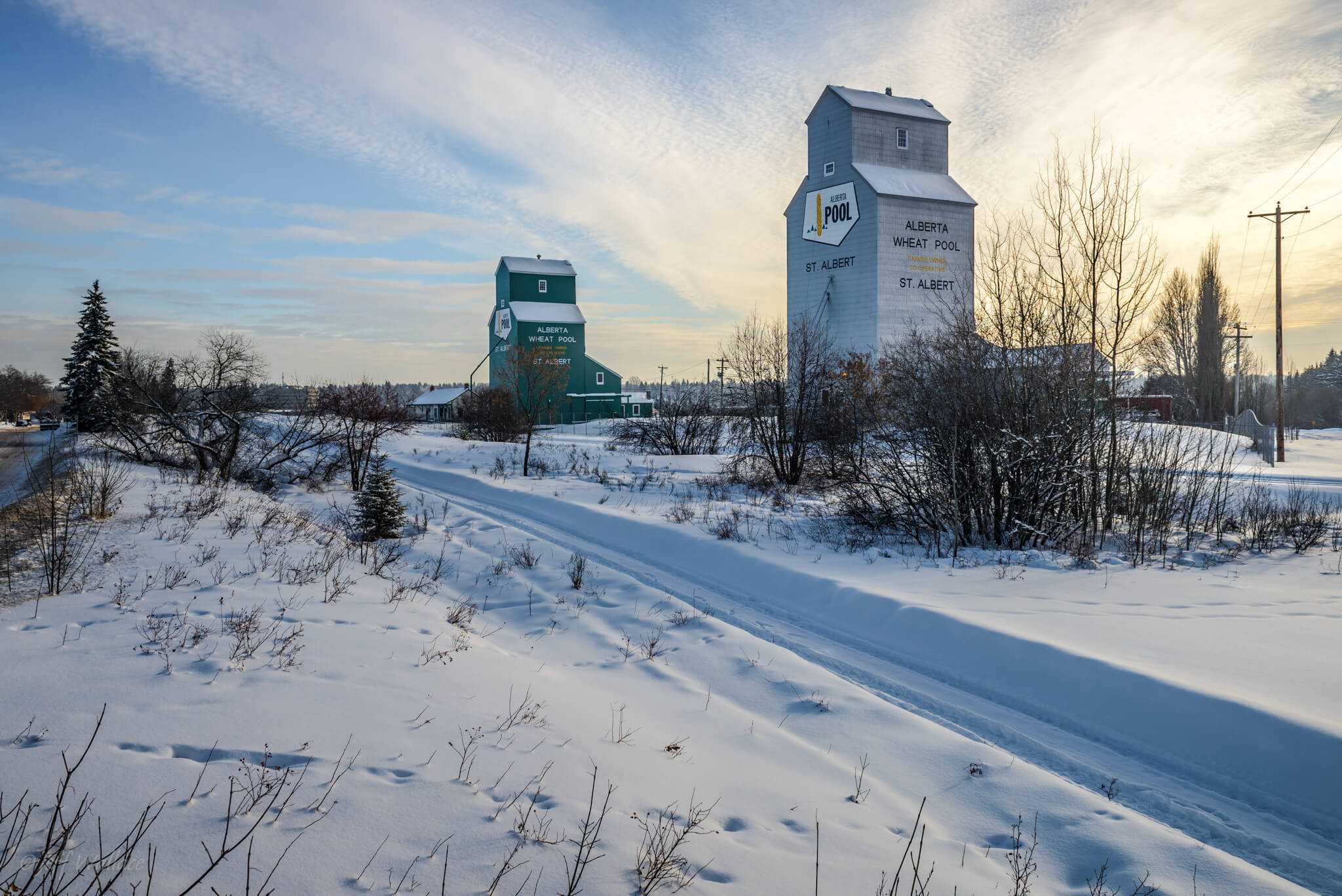 Isolated grain mill in Alberta: Canada
